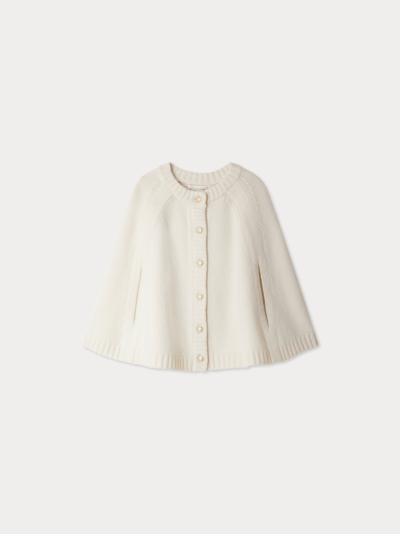 Jastia cape with gold buttons in wool