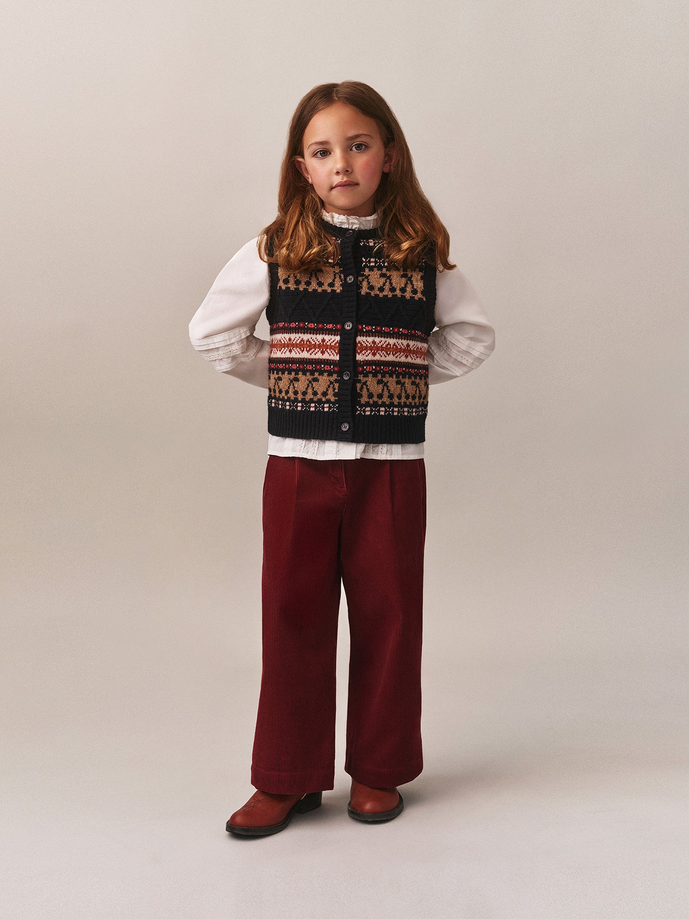 Janou sleeveless wool cardigan