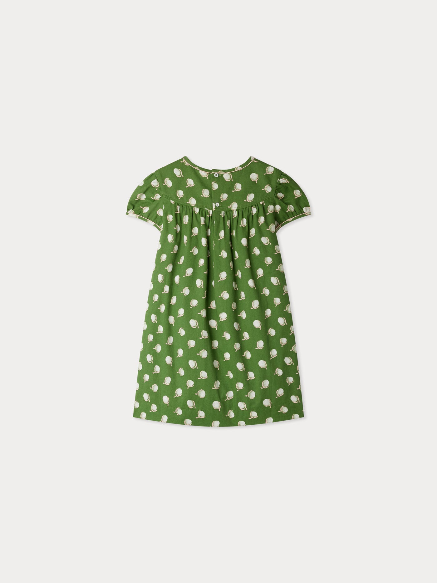 Alinda green cherry print dress