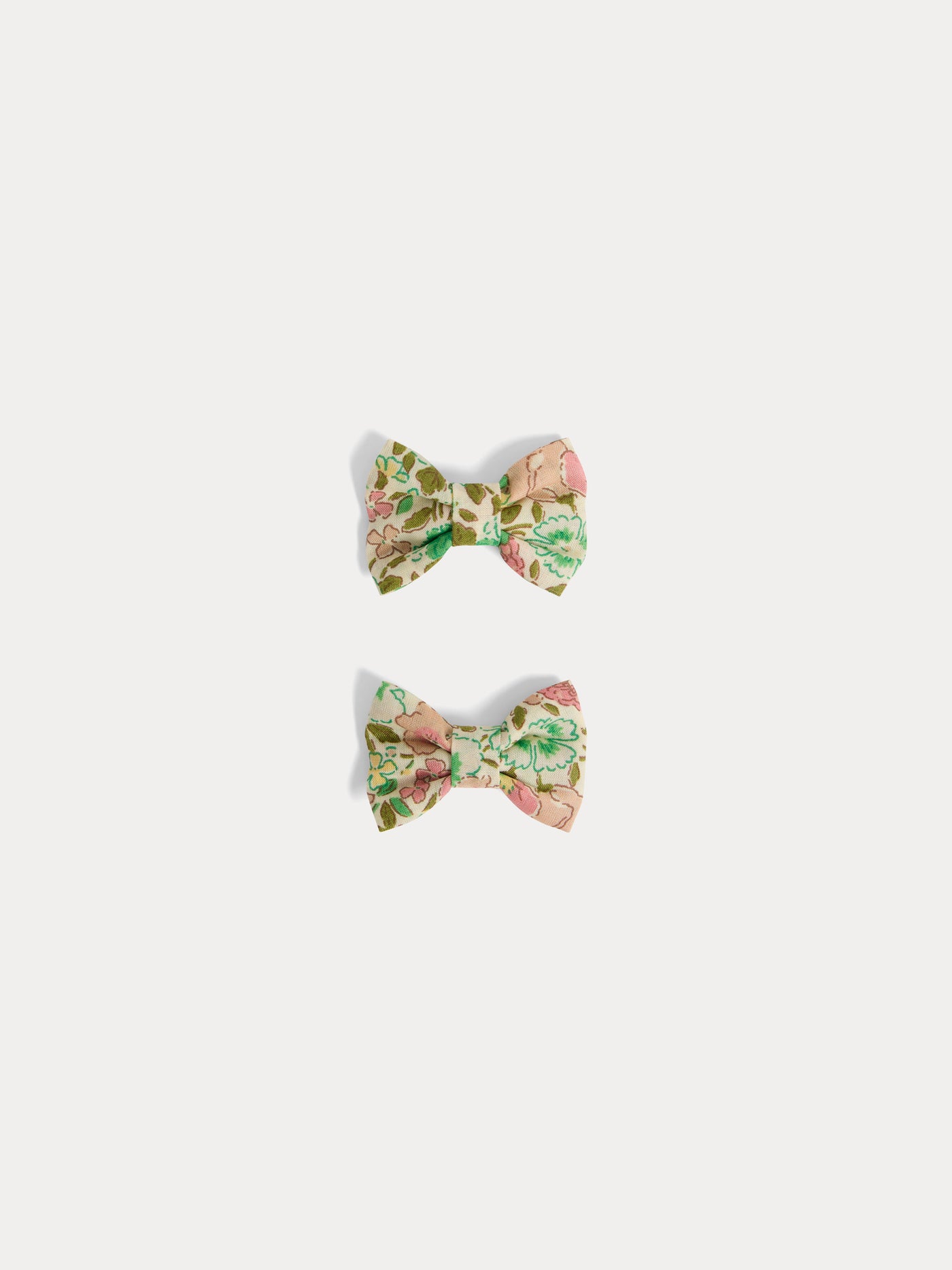 Miniclic barrette in Liberty fabric in pink organic cotton