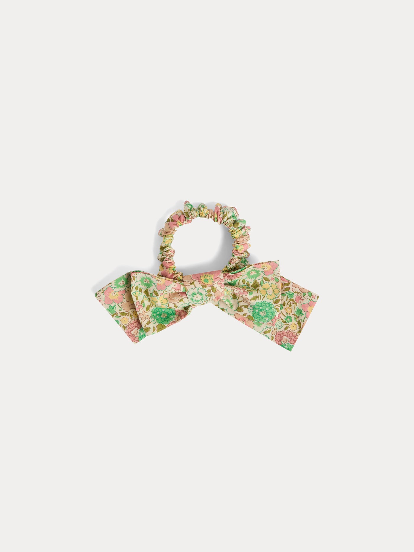 Jeani scrunchie in pink Liberty fabric