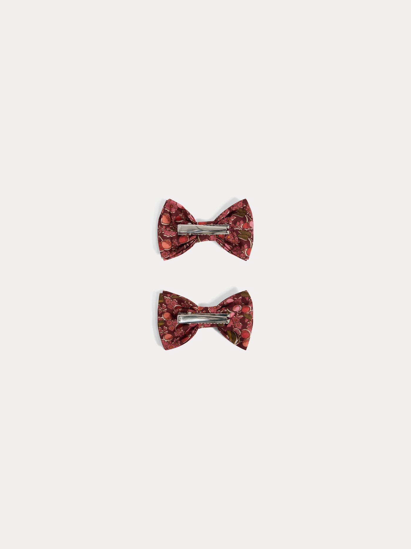 Tutu barrette in Liberty fabric in red organic cotton