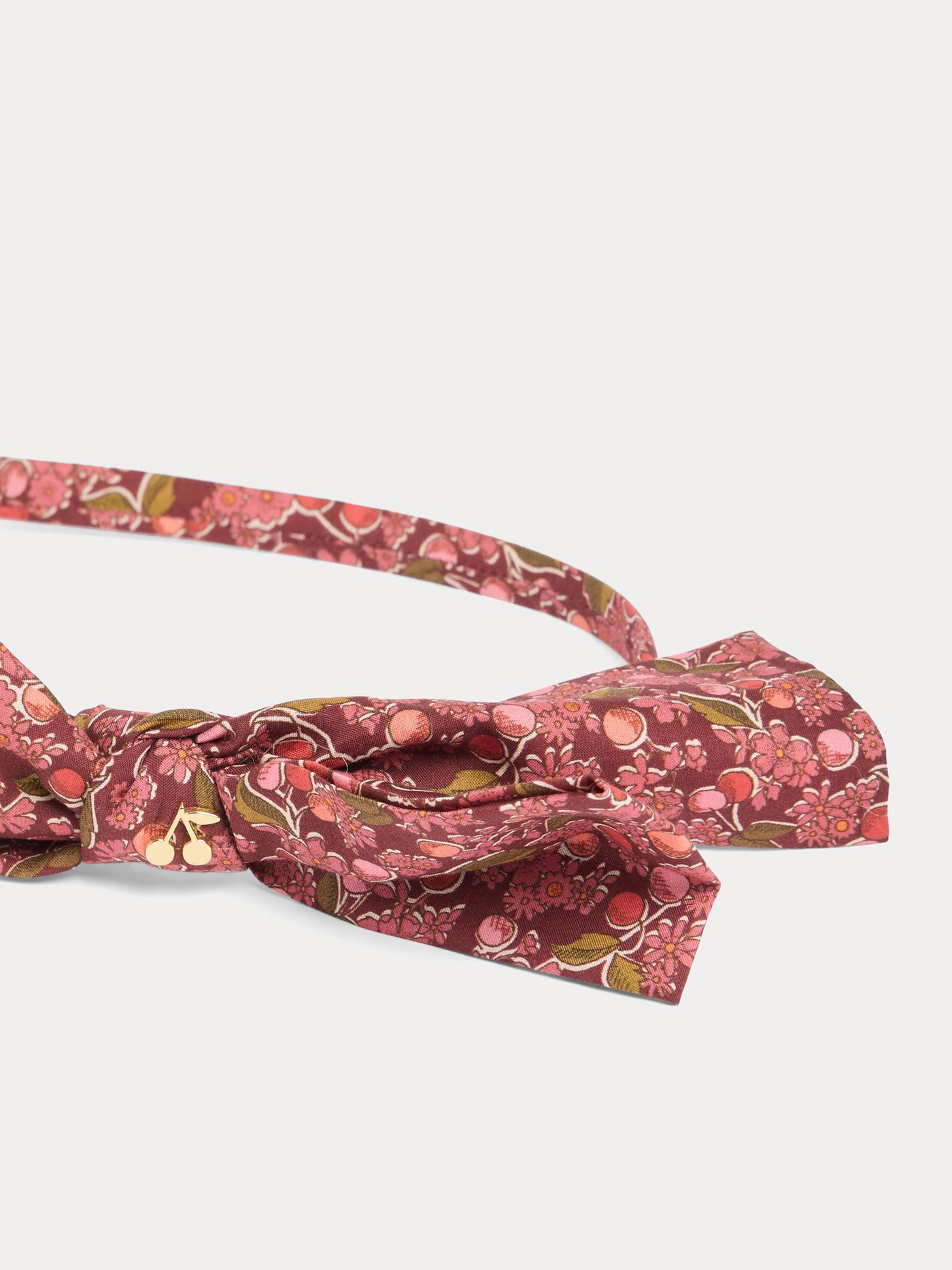 Jin headband in Liberty fabric in red organic cotton