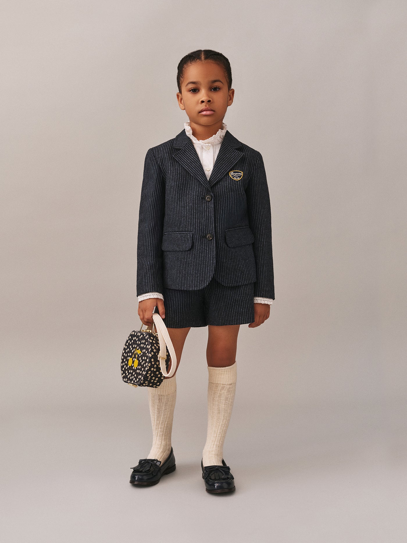 Jujuba tailored jacket in striped wool