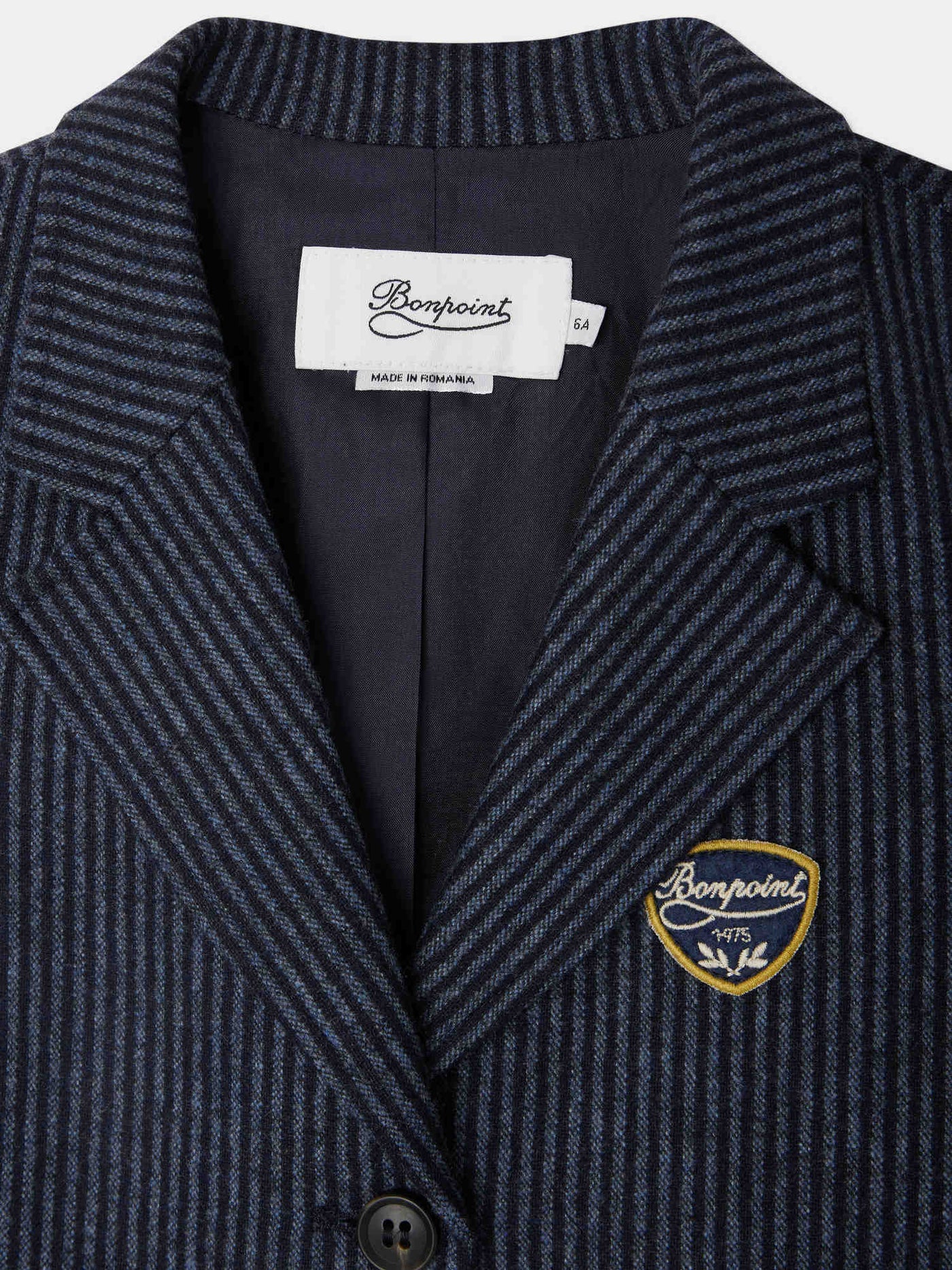 Jujuba tailored jacket in striped wool