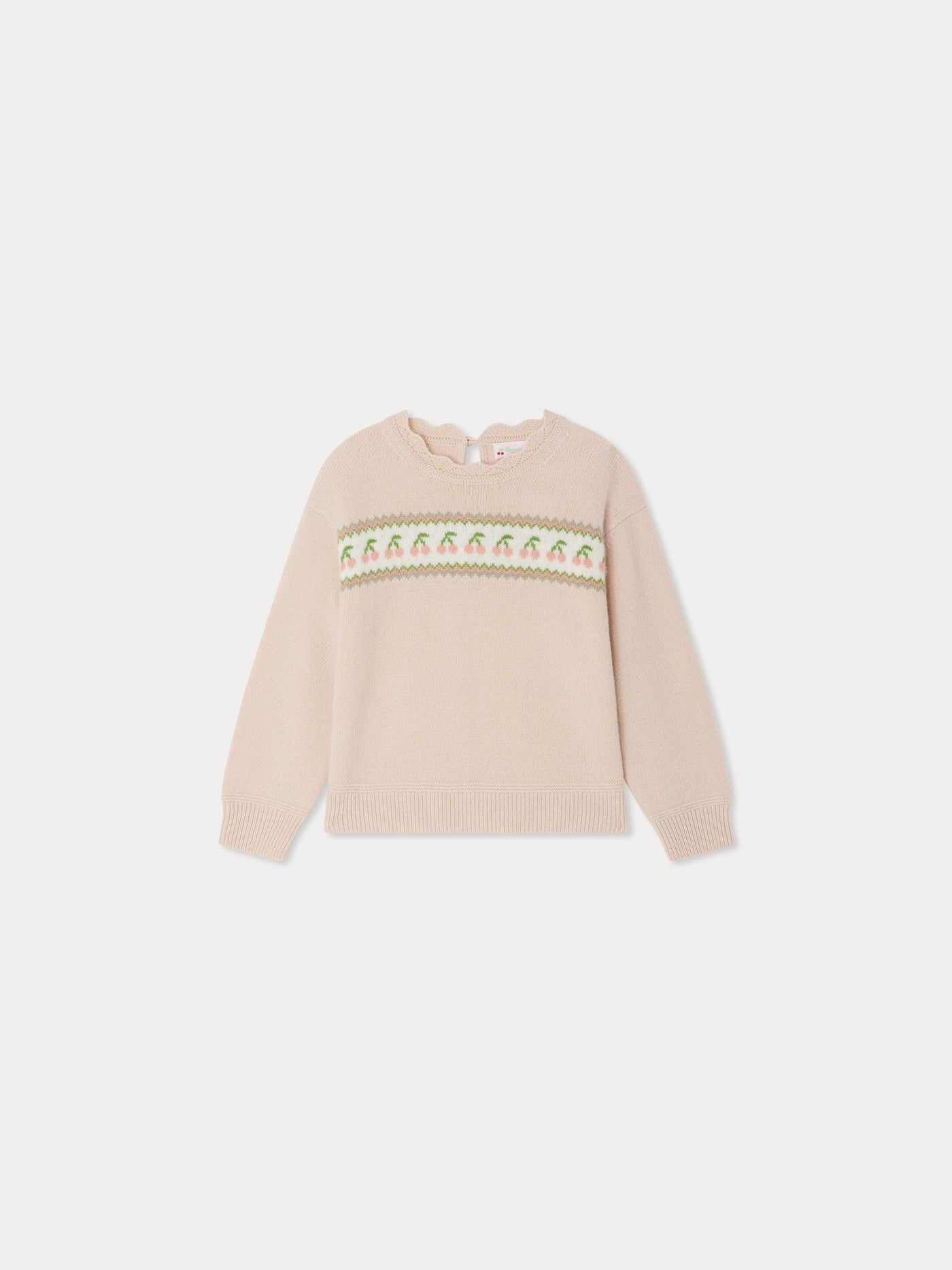 Judith wool jacquard crewneck sweater