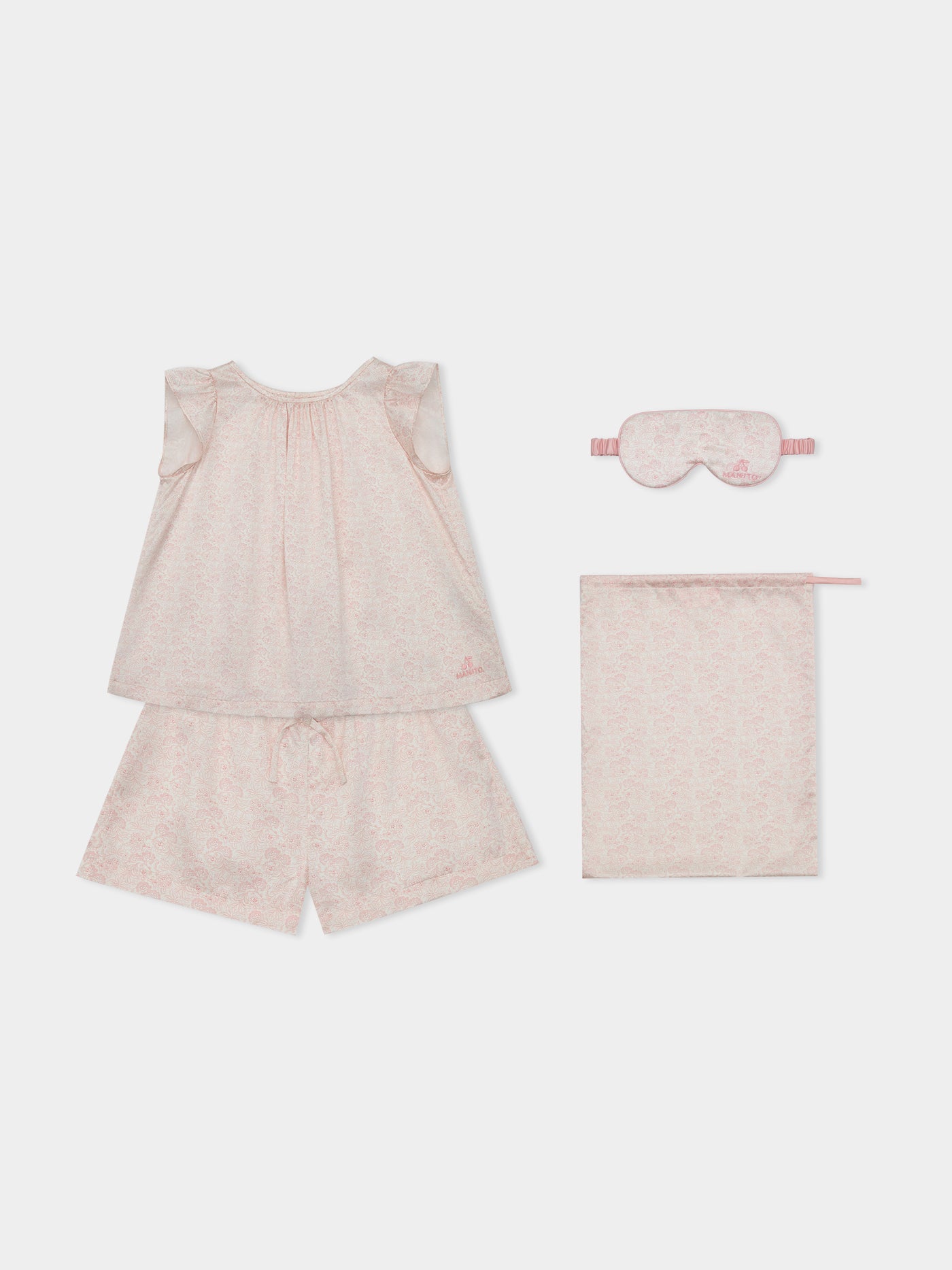 Bonpoint x Manito Silk Floral Print Ailette Pyjamas