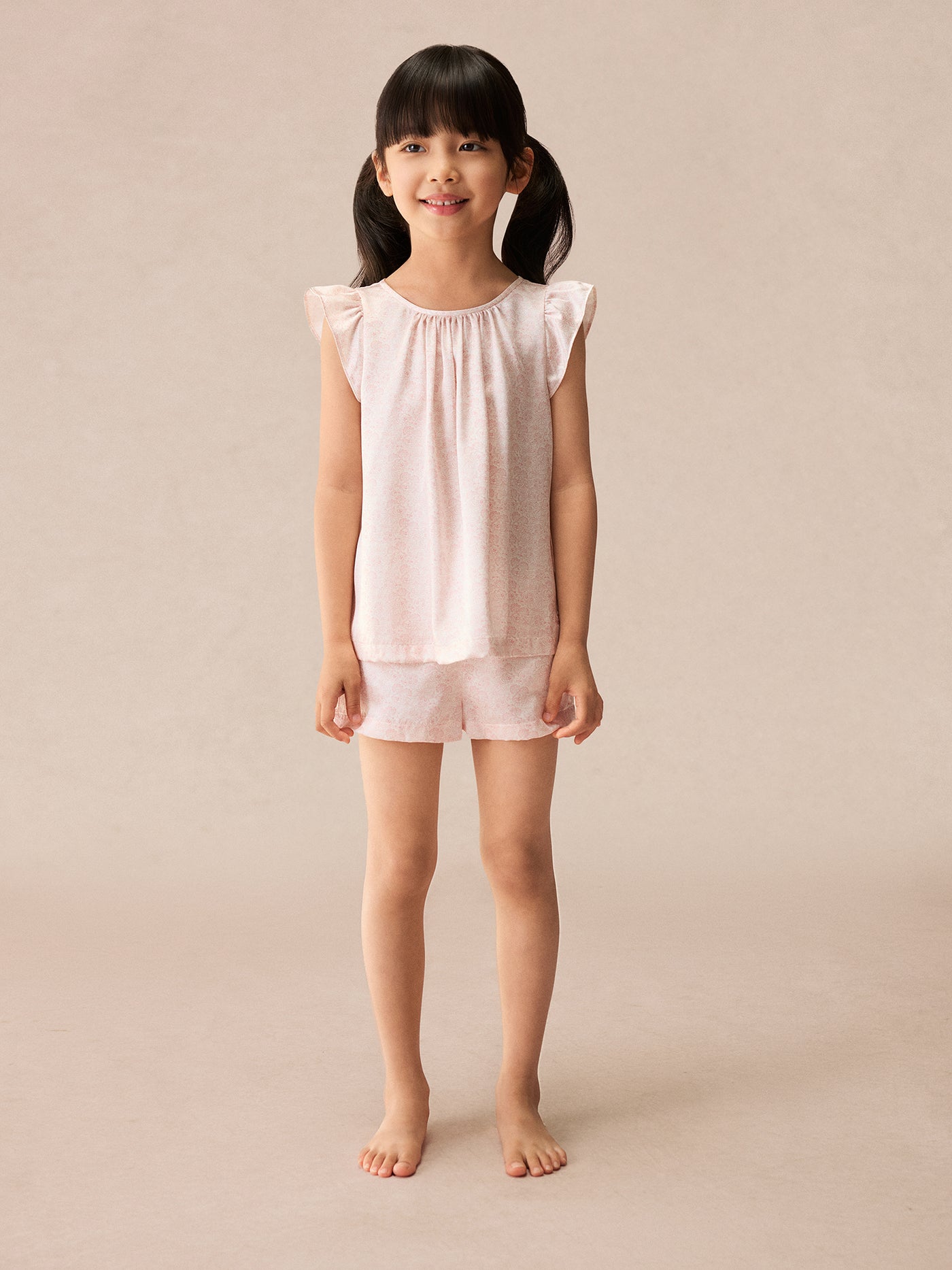 Bonpoint x Manito Silk Floral Print Ailette Pyjamas