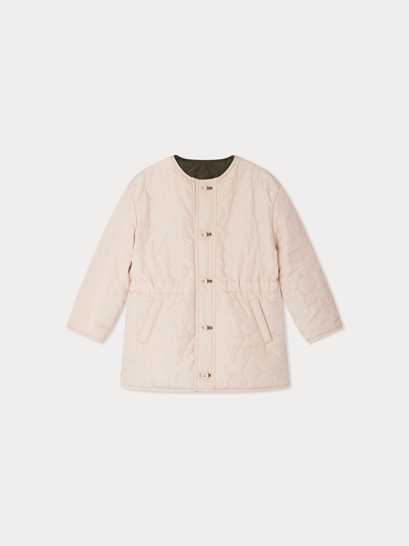 Reversible quilted jersey down jacket