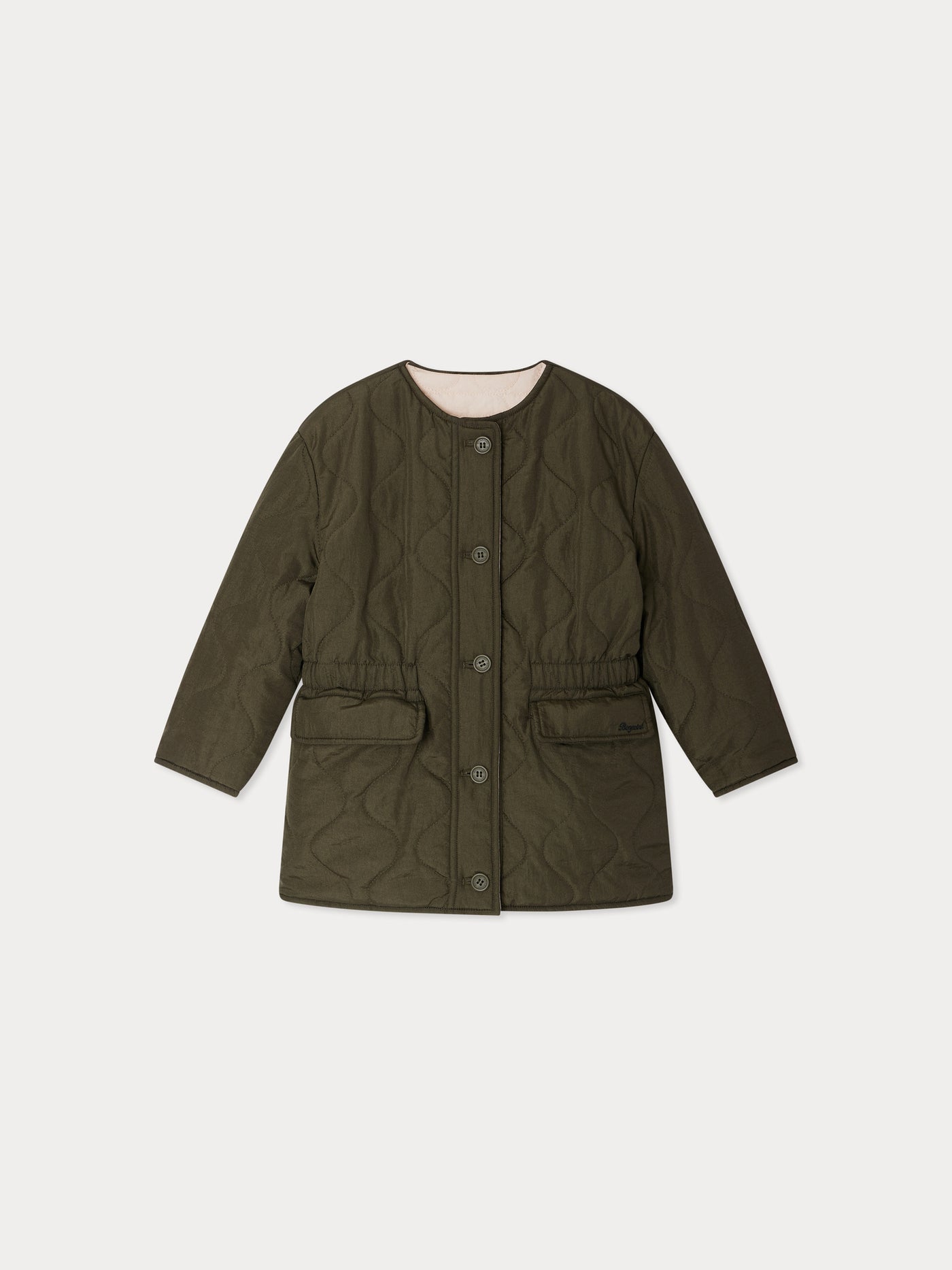 Reversible quilted jersey down jacket