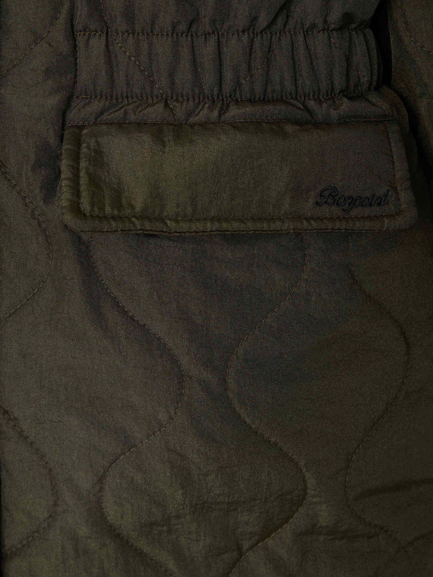 Reversible quilted jersey down jacket