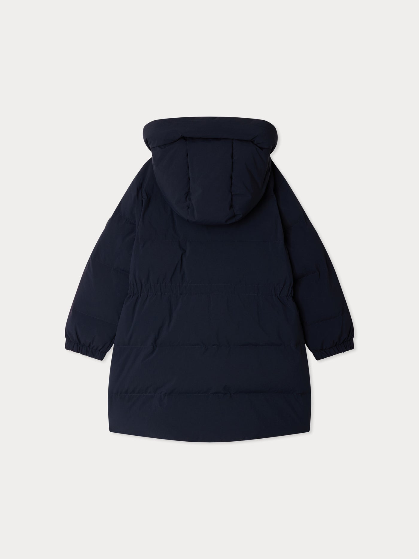 Jorgie long down jacket with removable hood