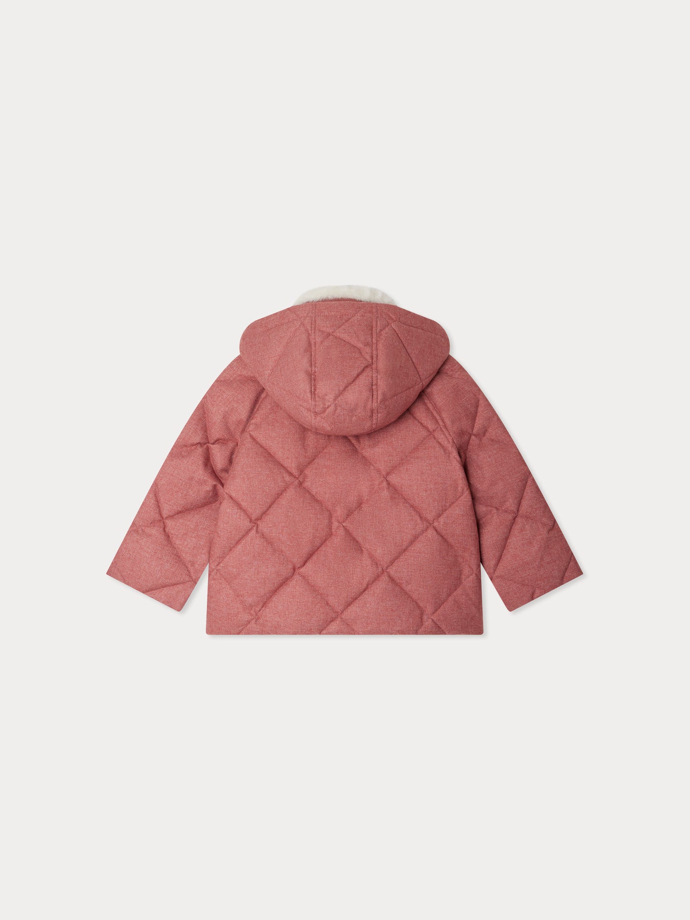 Janice down jacket with faux fur collar