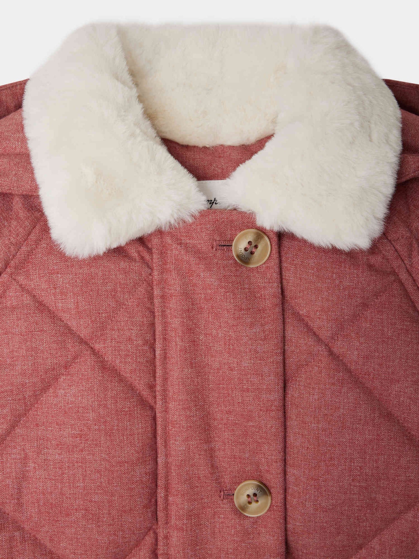 Janice down jacket with faux fur collar