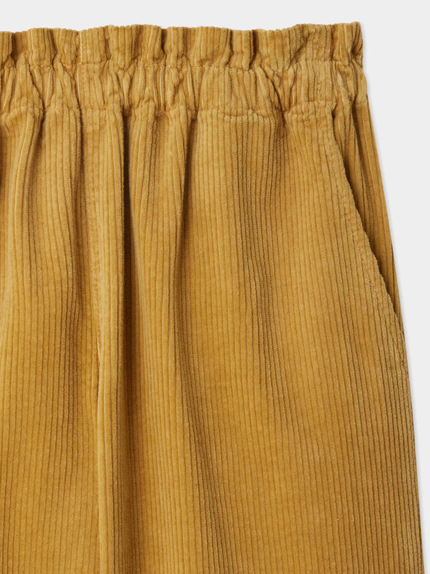 July wide-legged trousers with elasticated waistband in velvet