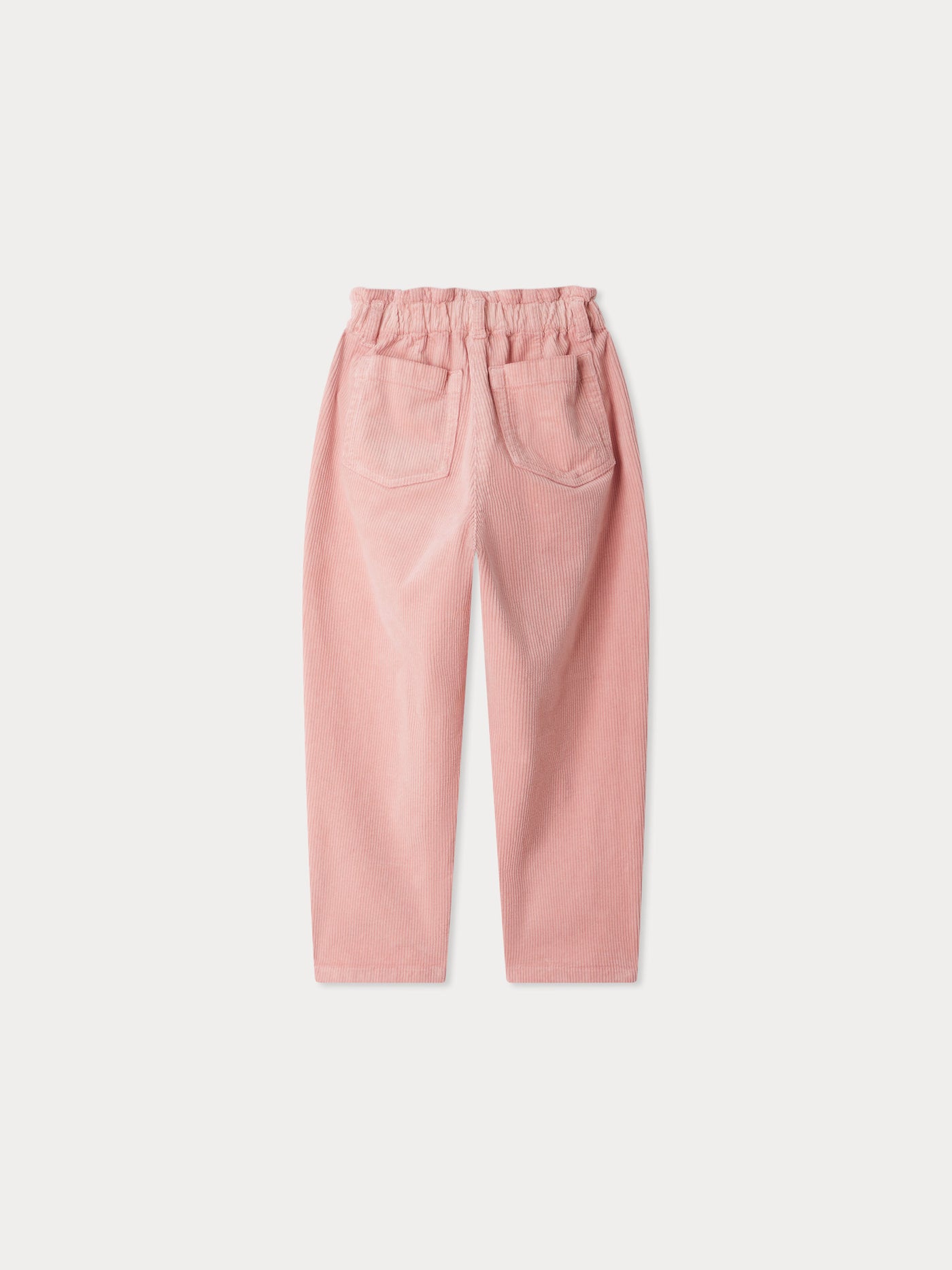 Sonie loose-fitting trousers with elasticated waistband in velvet