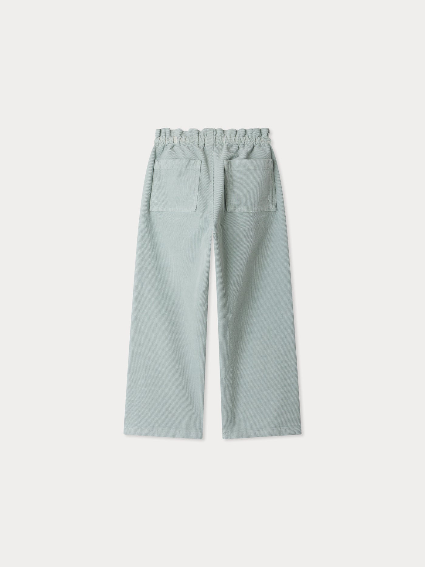 July pants with elasticated waist in organic cotton velvet