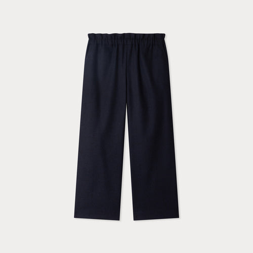 July pants with elasticated waist and cherry embroidery