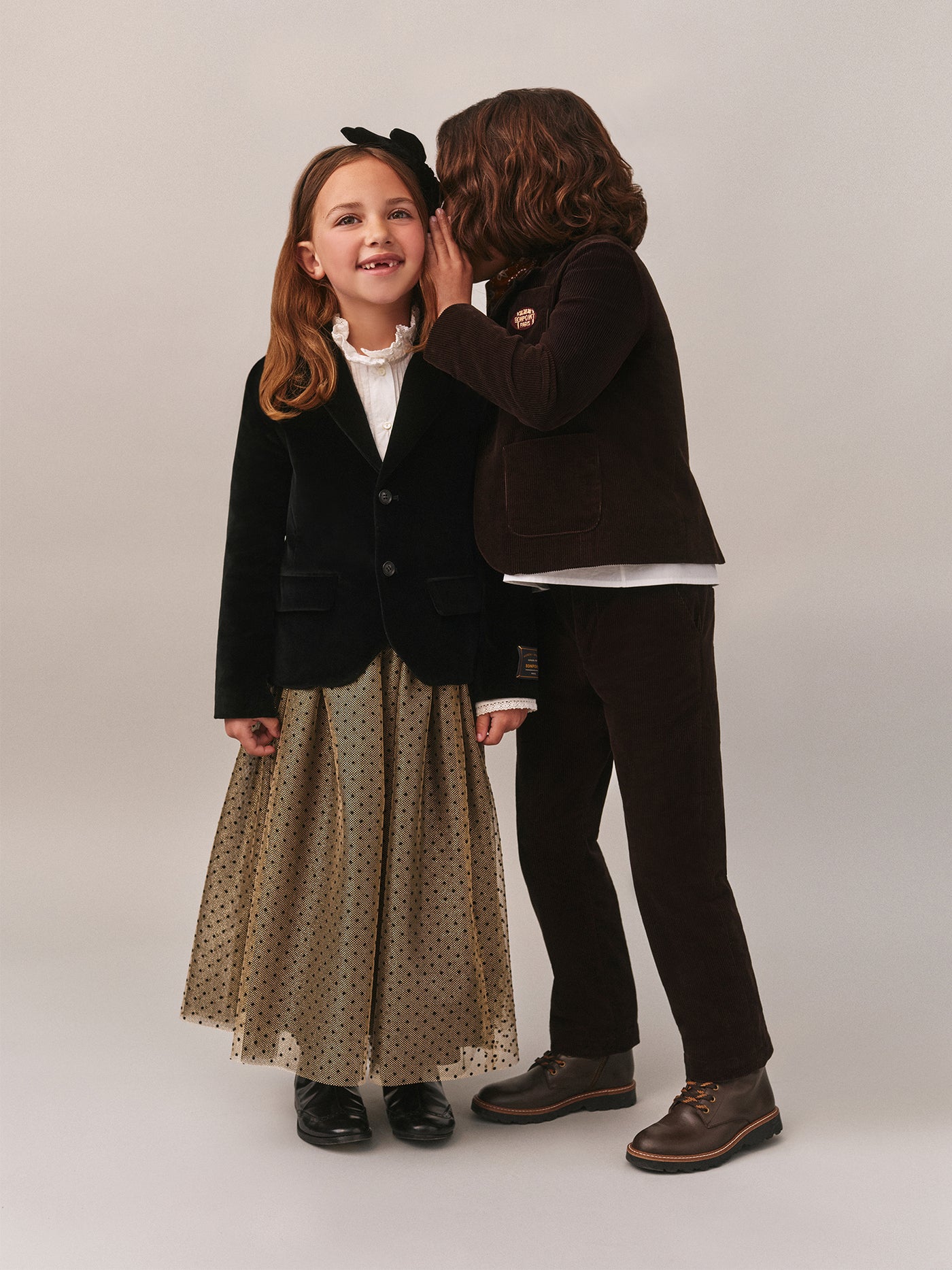 Panice long skirt with polka dot print