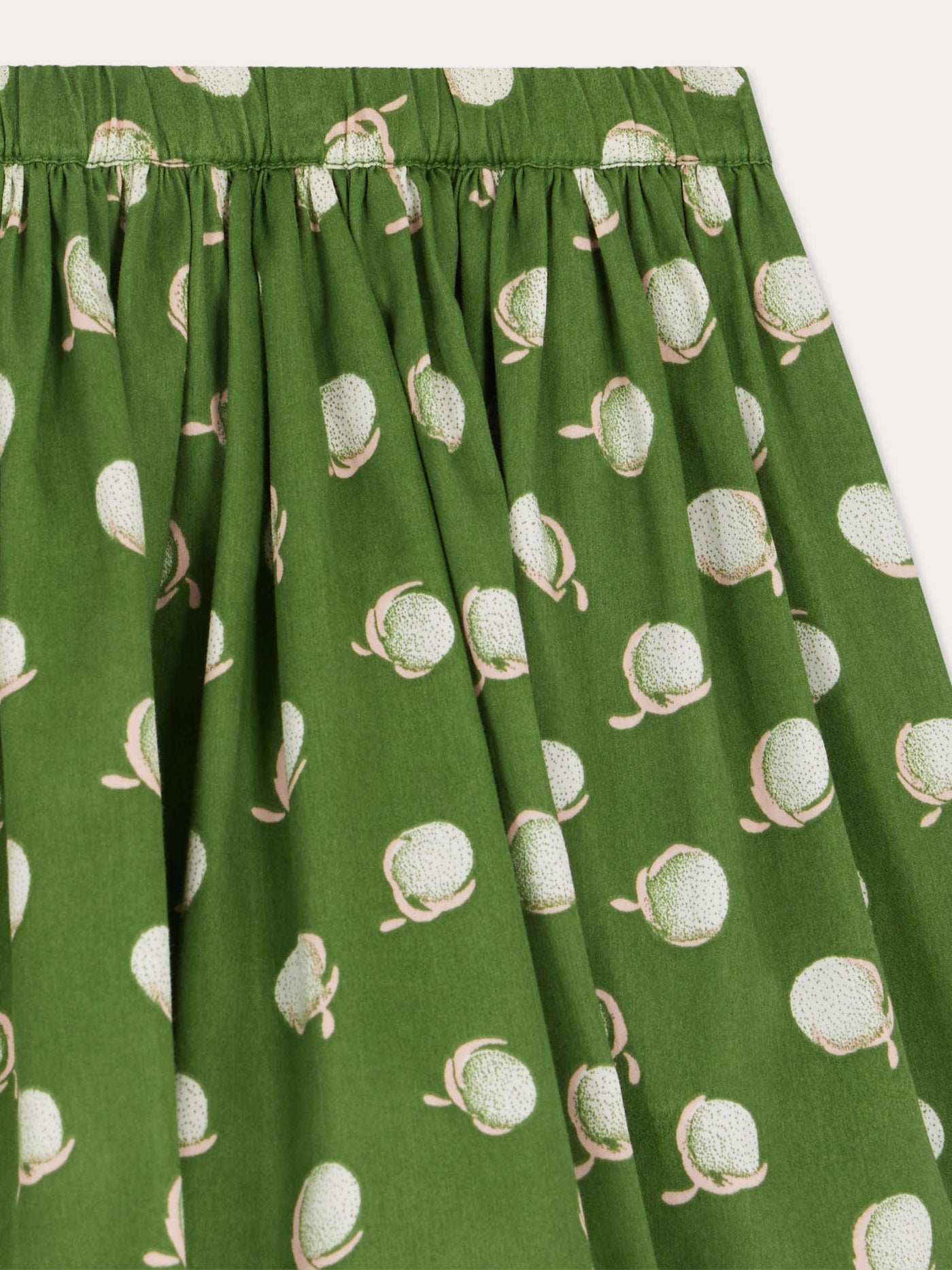 Suzon skirt with elasticated waist in organic cotton