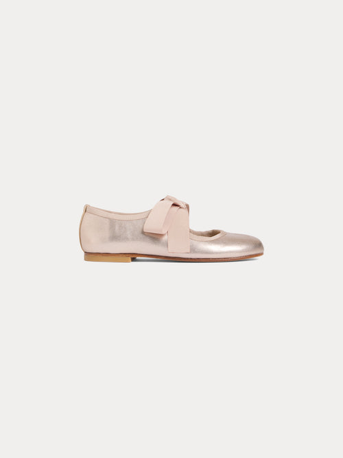 Jany ballerinas in rose gold leather