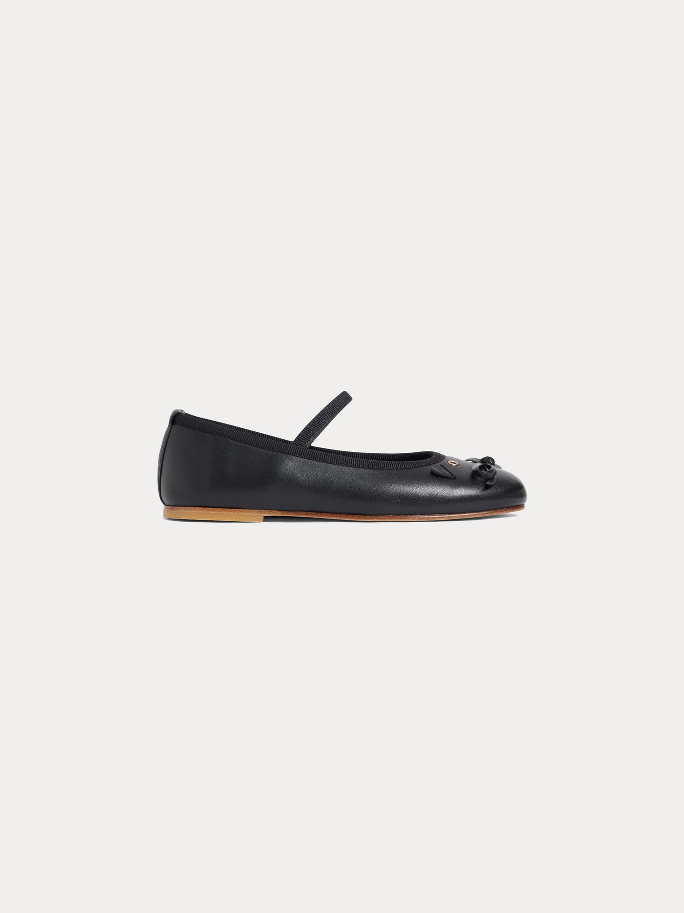 Joie black leather ballerinas