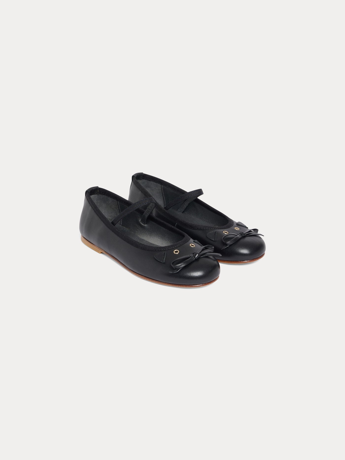 Joie black leather ballerinas