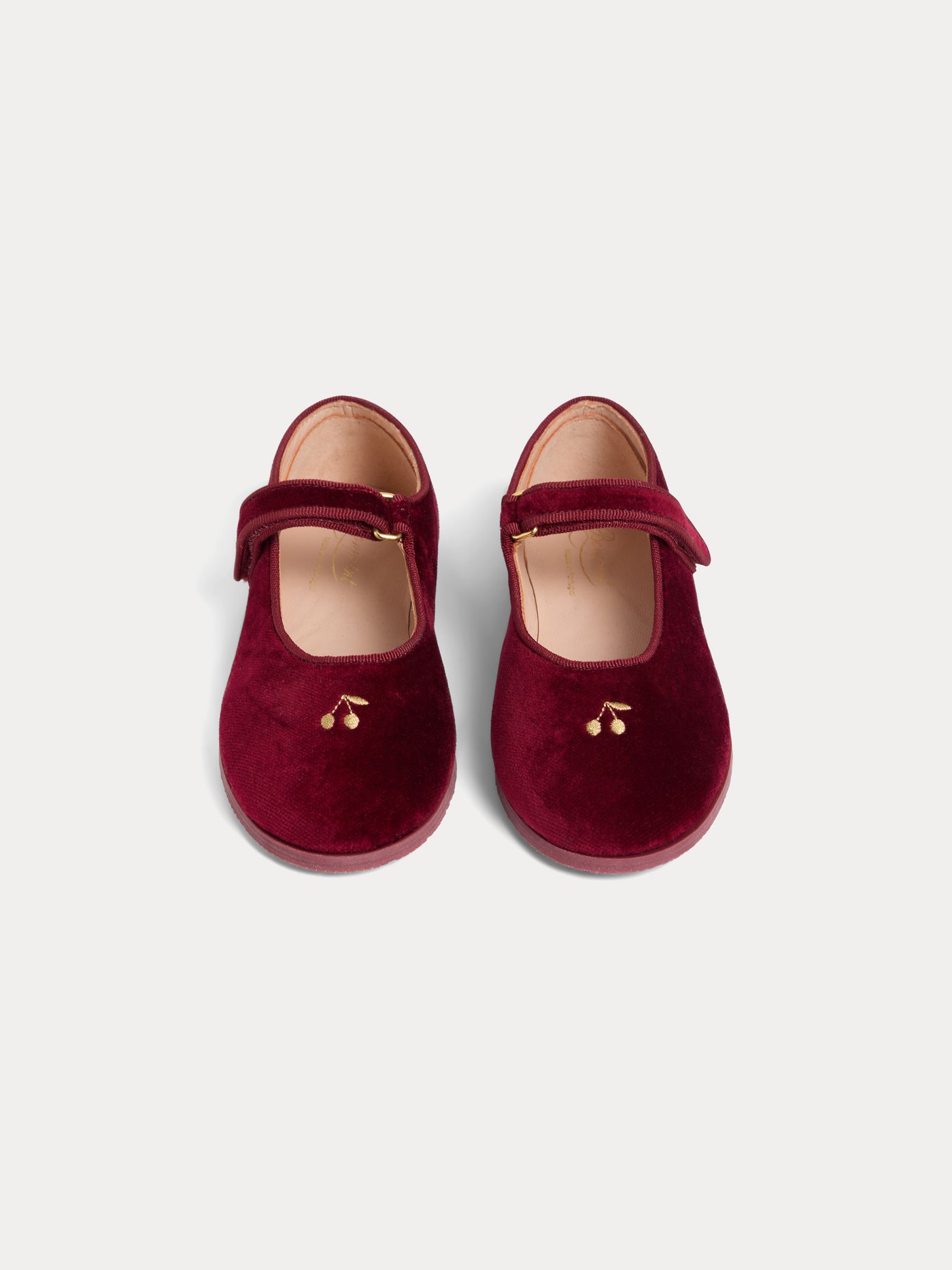 Ellaro embroidered velvet slippers
