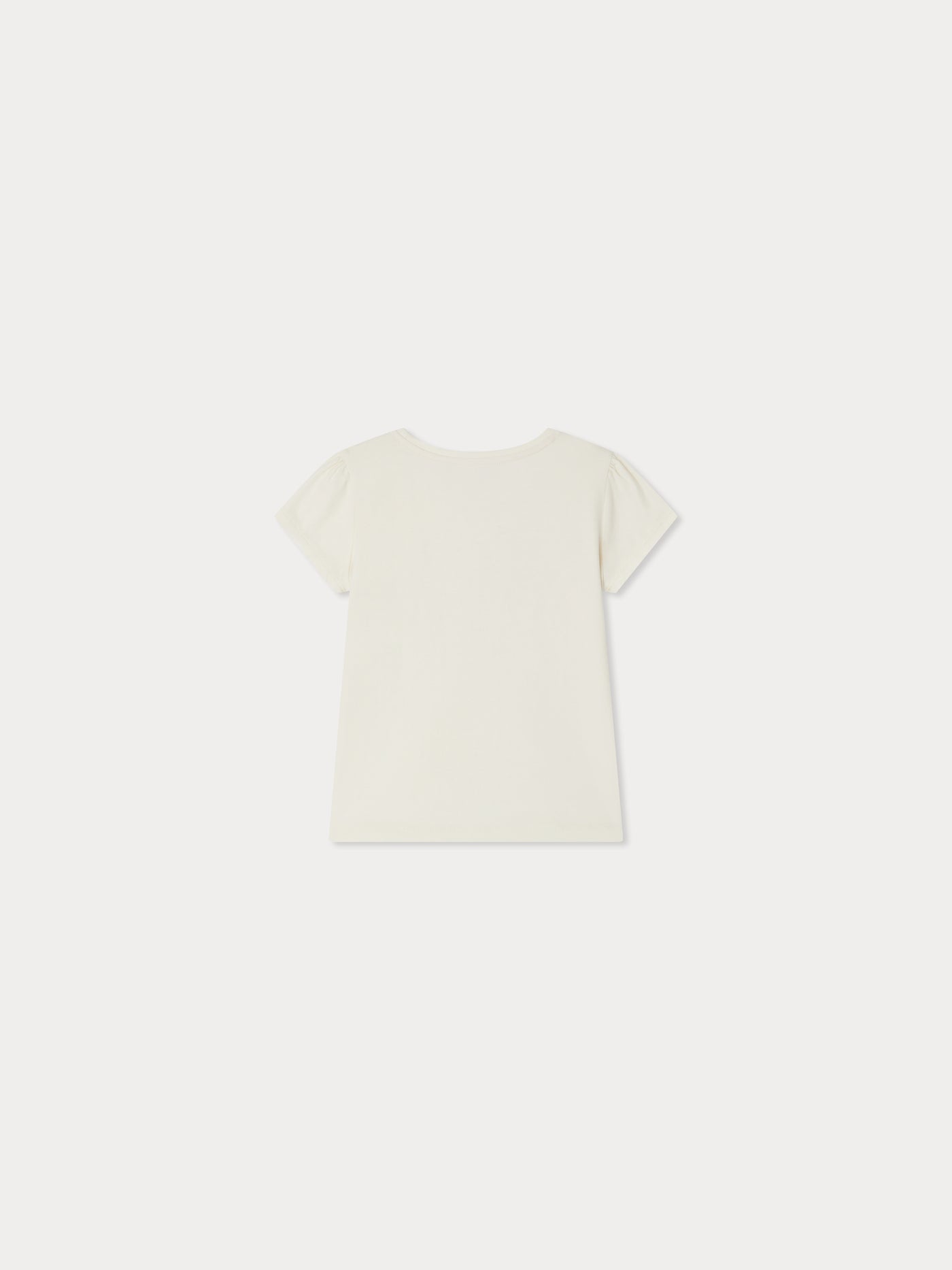 Capricia T-shirt with cat print and embroidered sequins in organic cotton