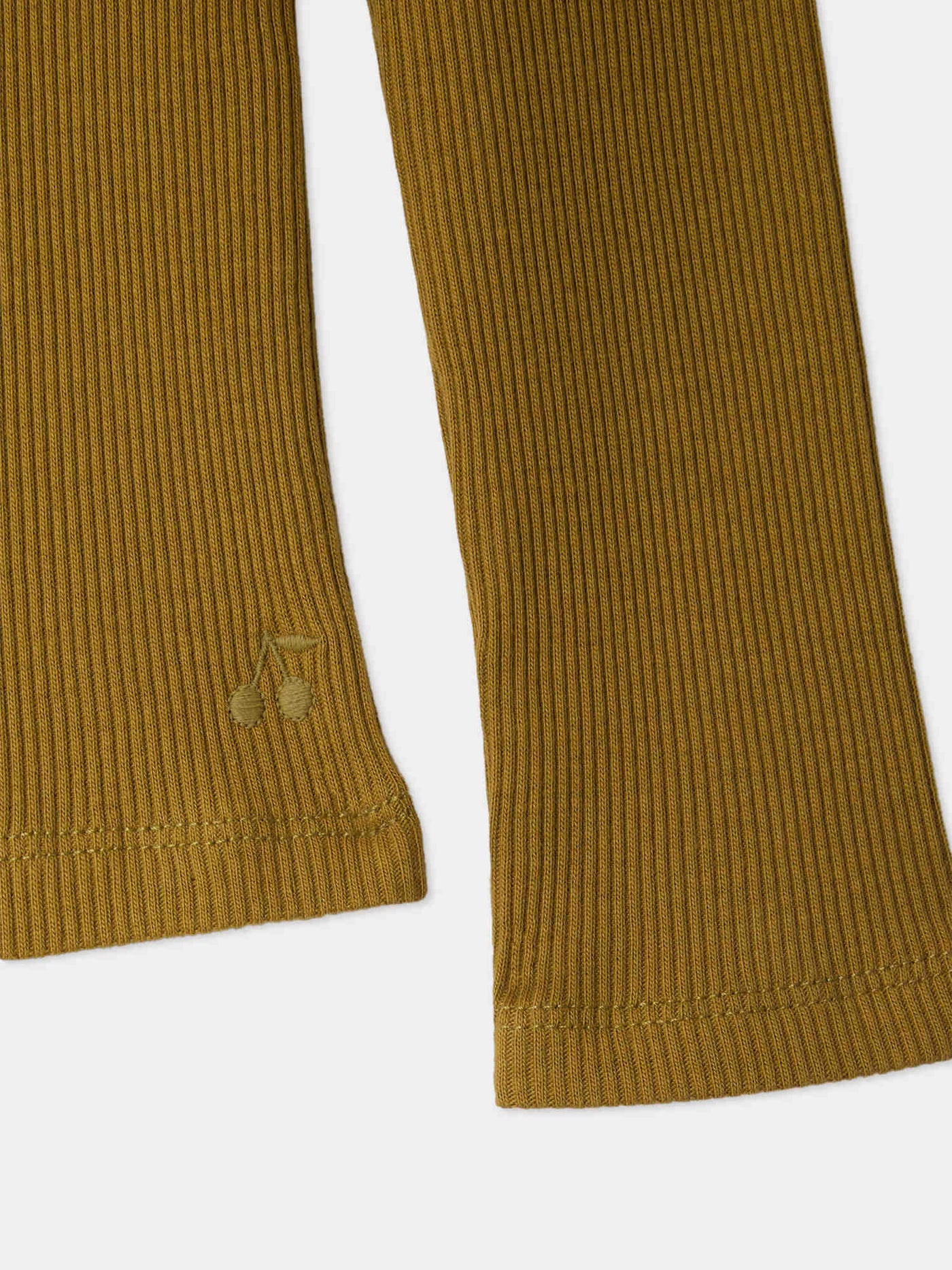 Tahiti organic cotton turtleneck t-shirt in khaki