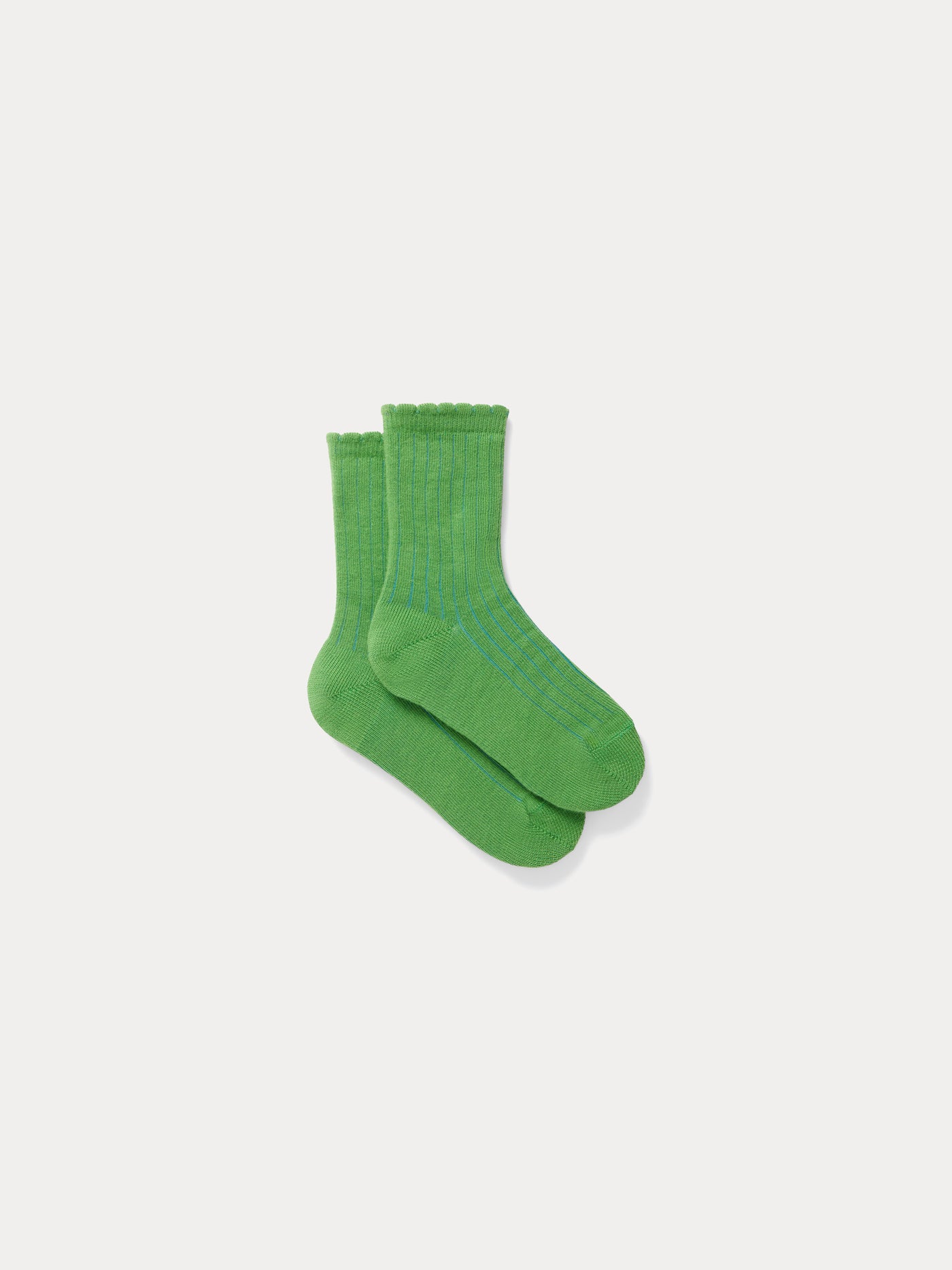 Elvire green cotton socks