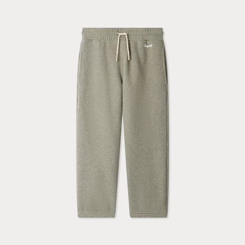 Tidji jogging pants with elasticated waistband in green organic cotton