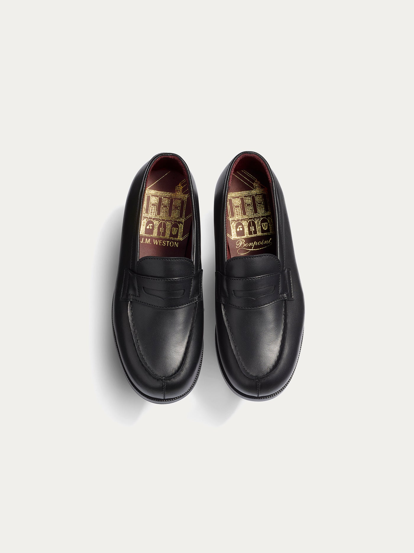 Bonpoint x Weston leather loafers