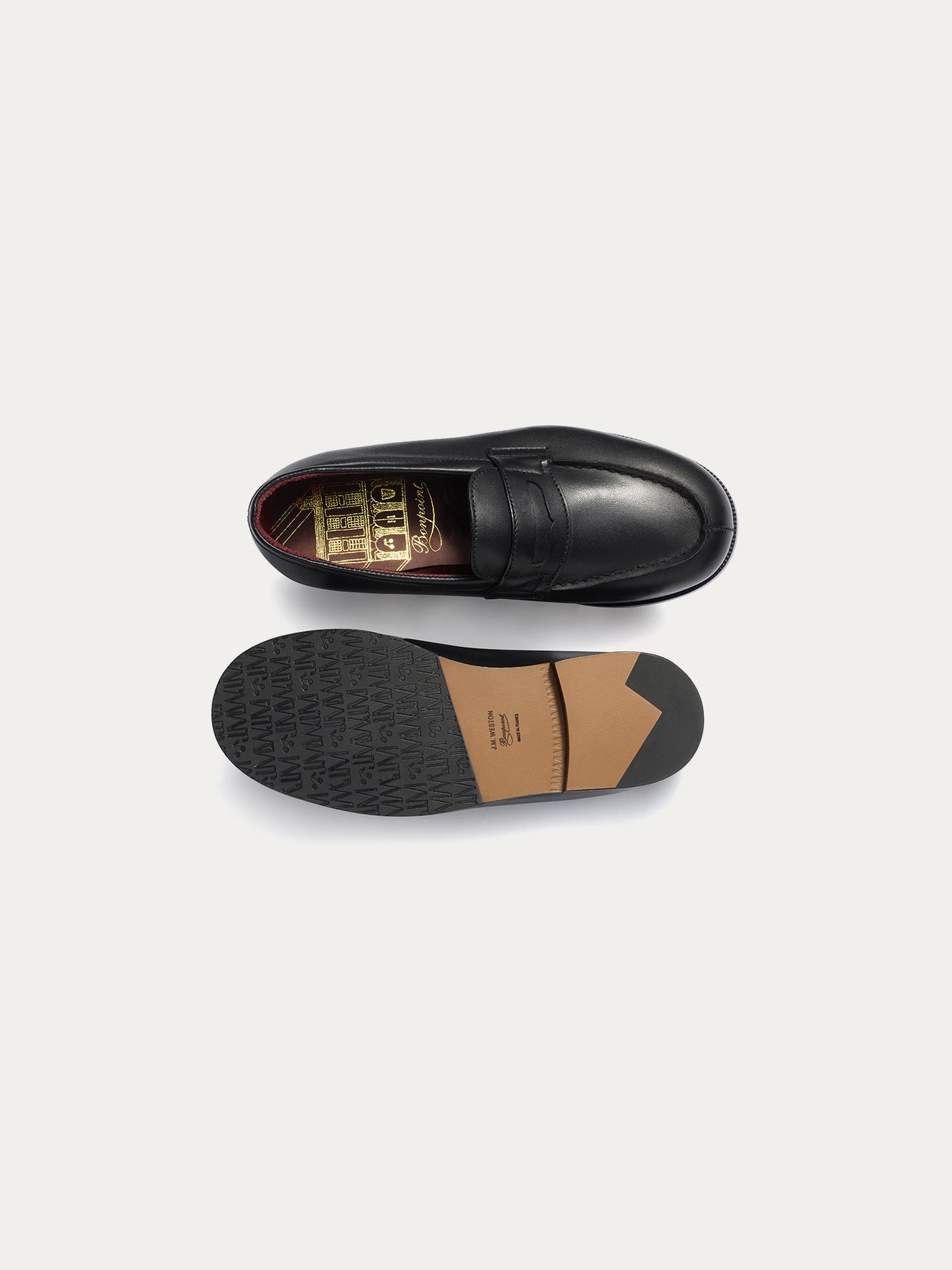 Bonpoint x Weston leather loafers