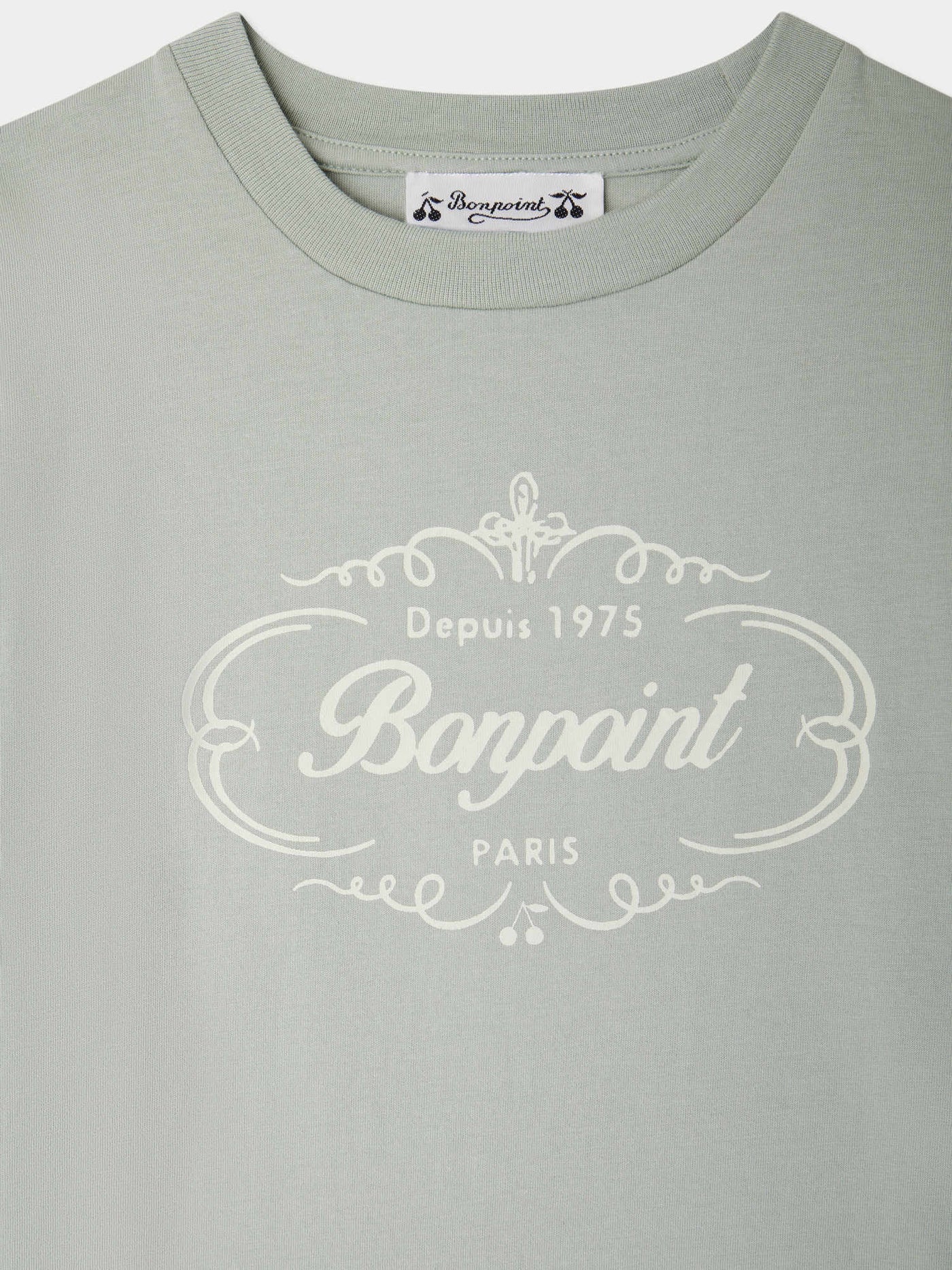 Thibald T-shirt with Heritage logo print in organic cotton