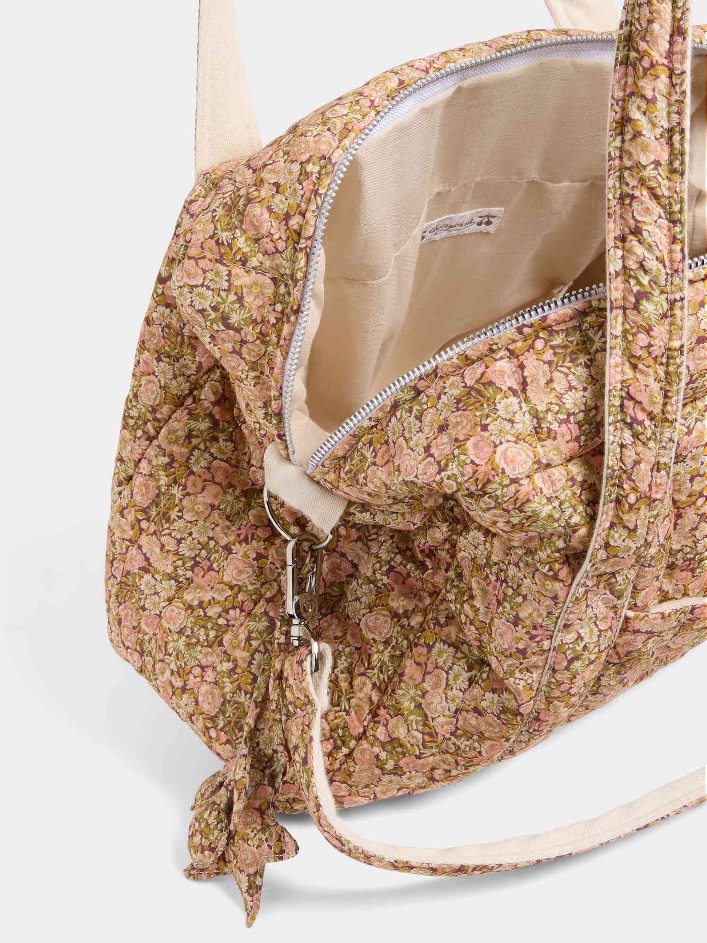 Piou quilted changing bag in Liberty fabric