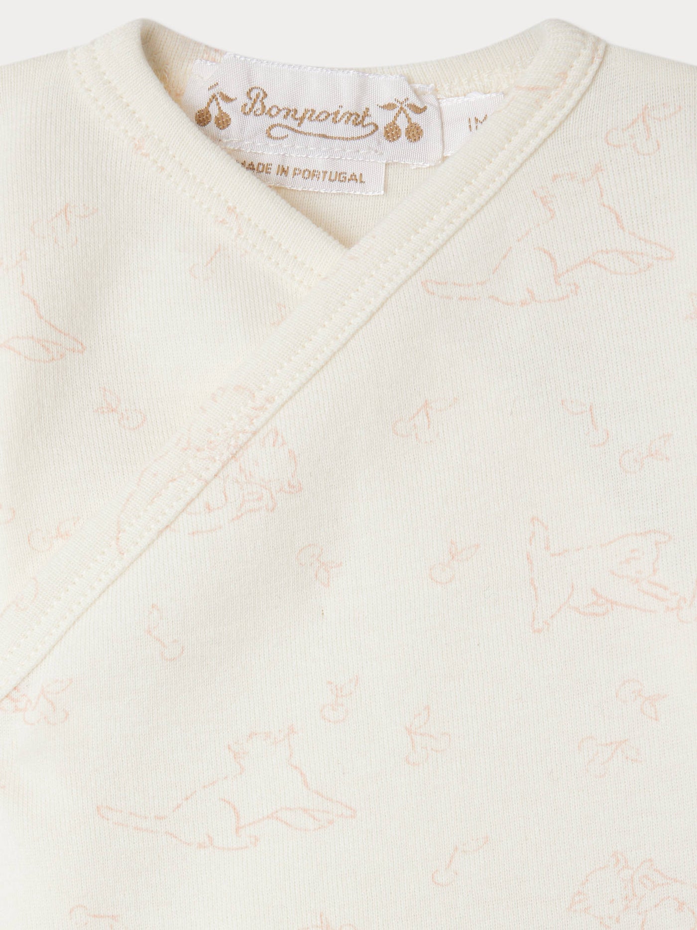 Timao printed V-neck crossover set in organic cotton