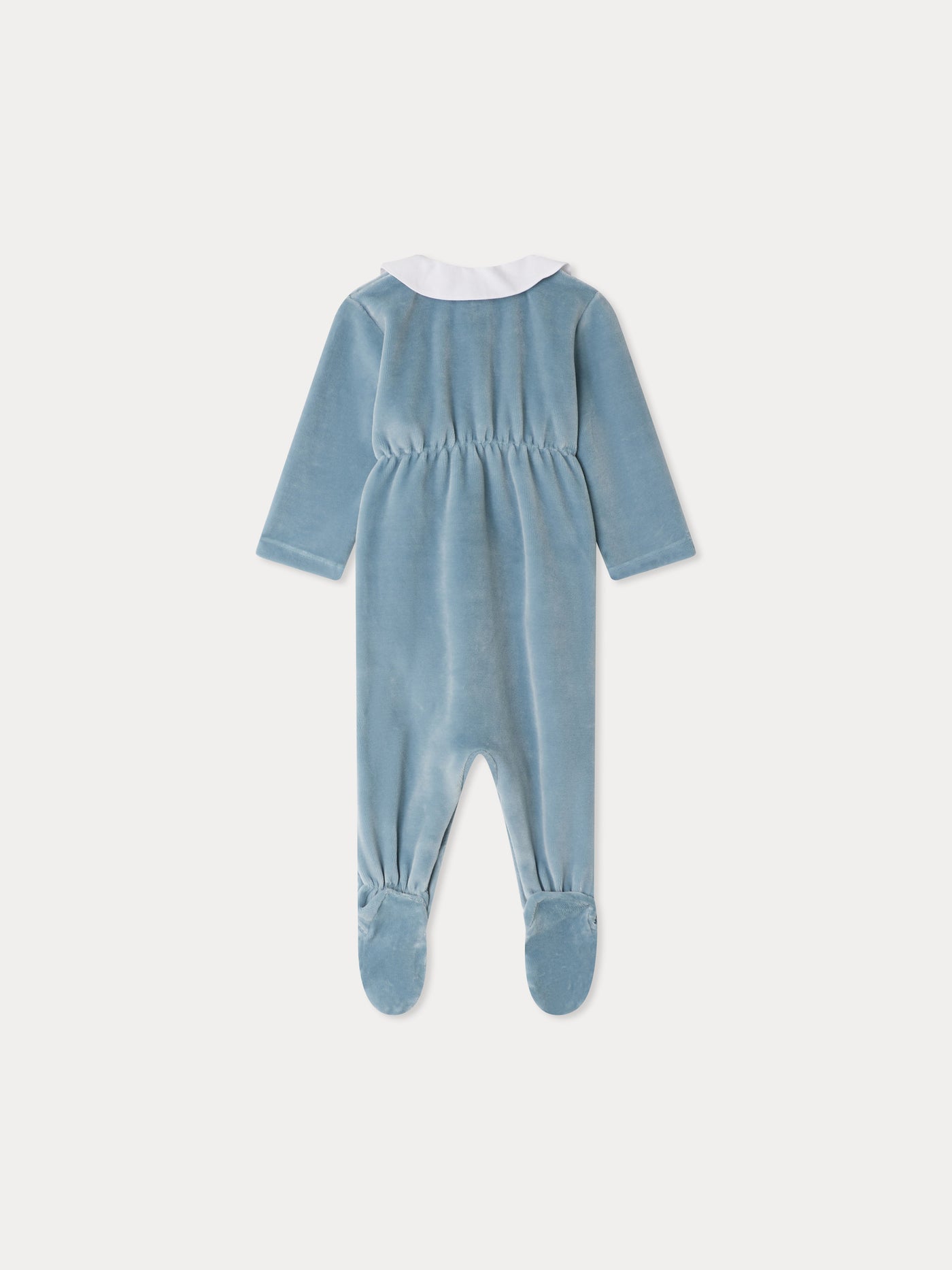 Tilouan velvet pajamas with embroidered penguin velvet collar