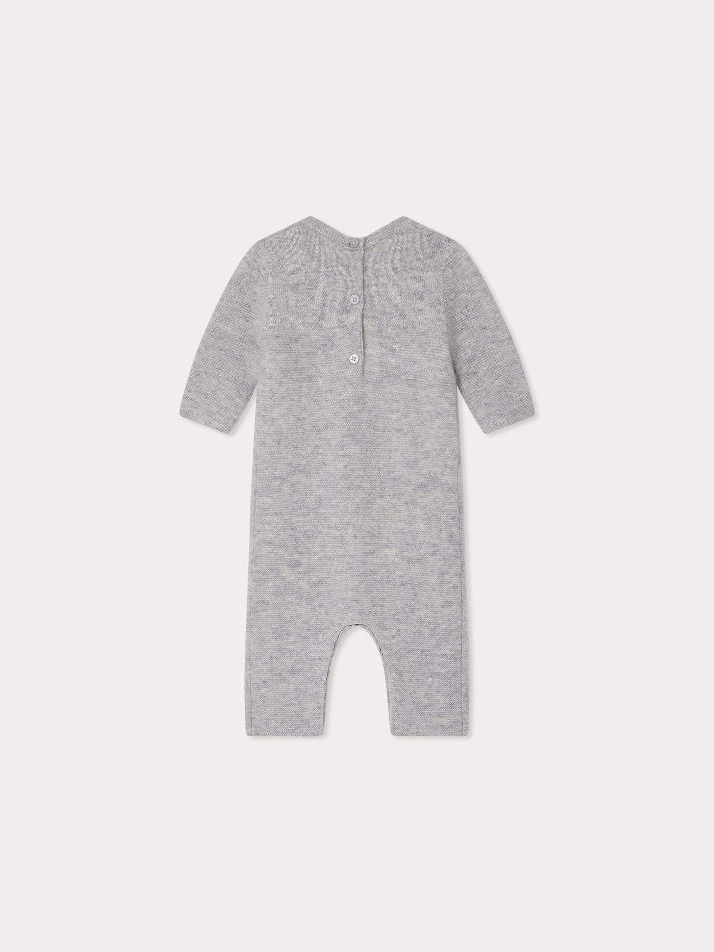 Tinoe cashmere jumpsuit with dog embroidery