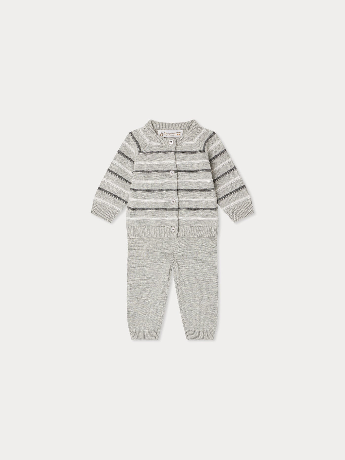 Justio gray striped set