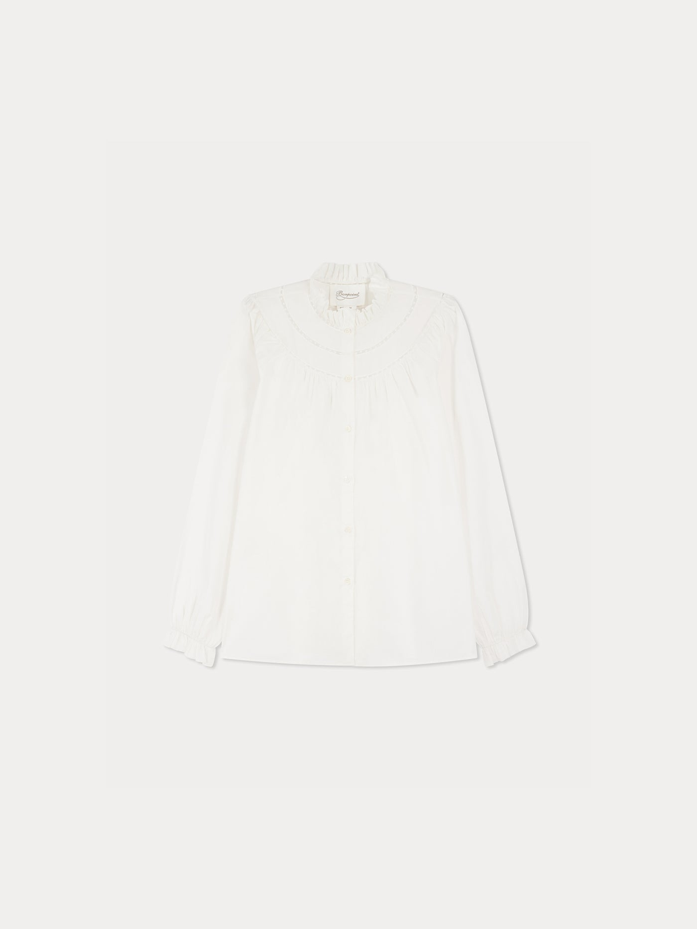 Jaimara organic cotton lace blouse