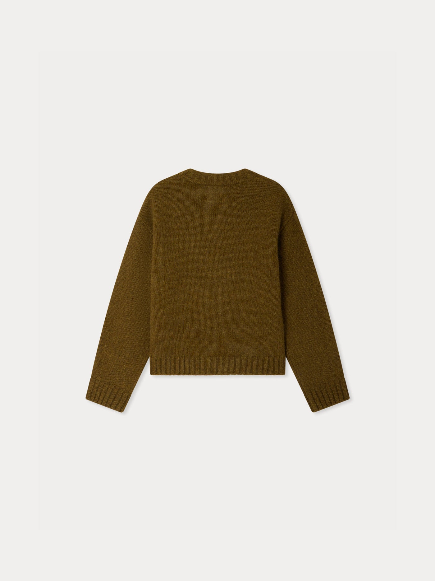 Duncan Khaki Cardigan with Pockets