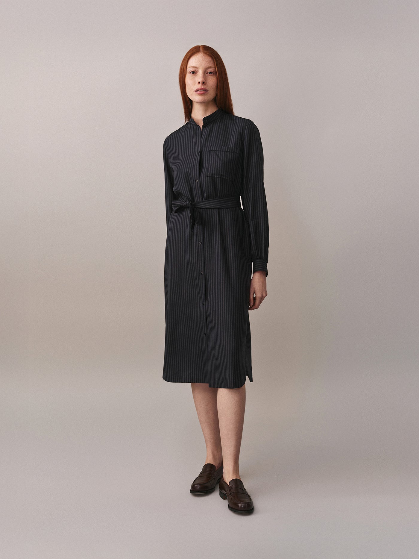 Black Striped Joueuse Dress