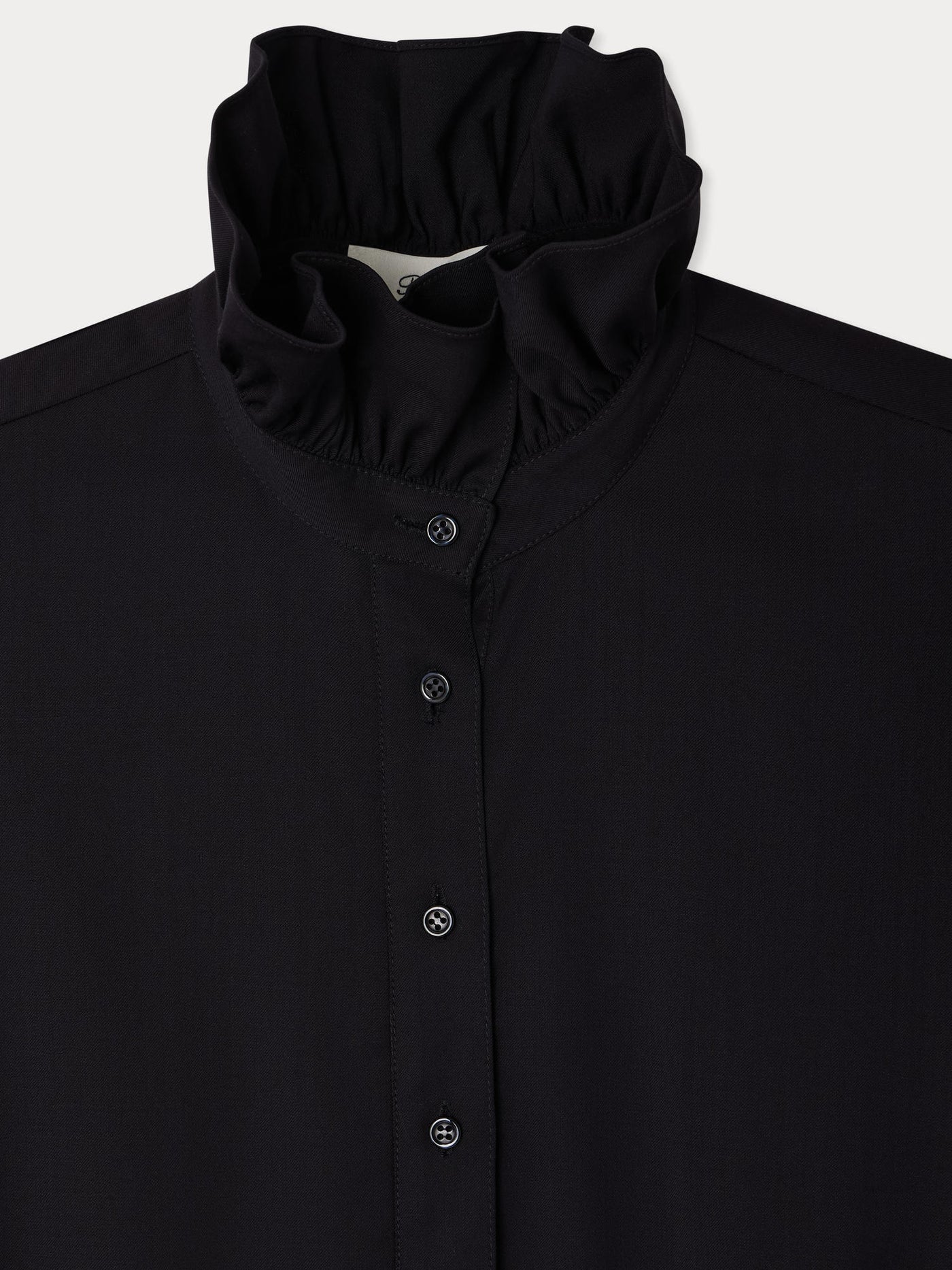 Joie dress with ruffled wool collar