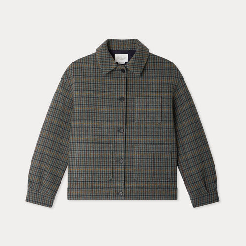Jocket checked jacket in woollen cloth