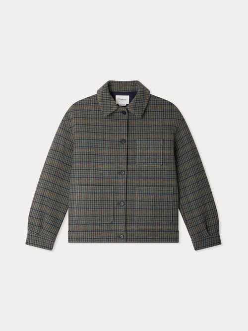 Jocket checked jacket in woollen cloth