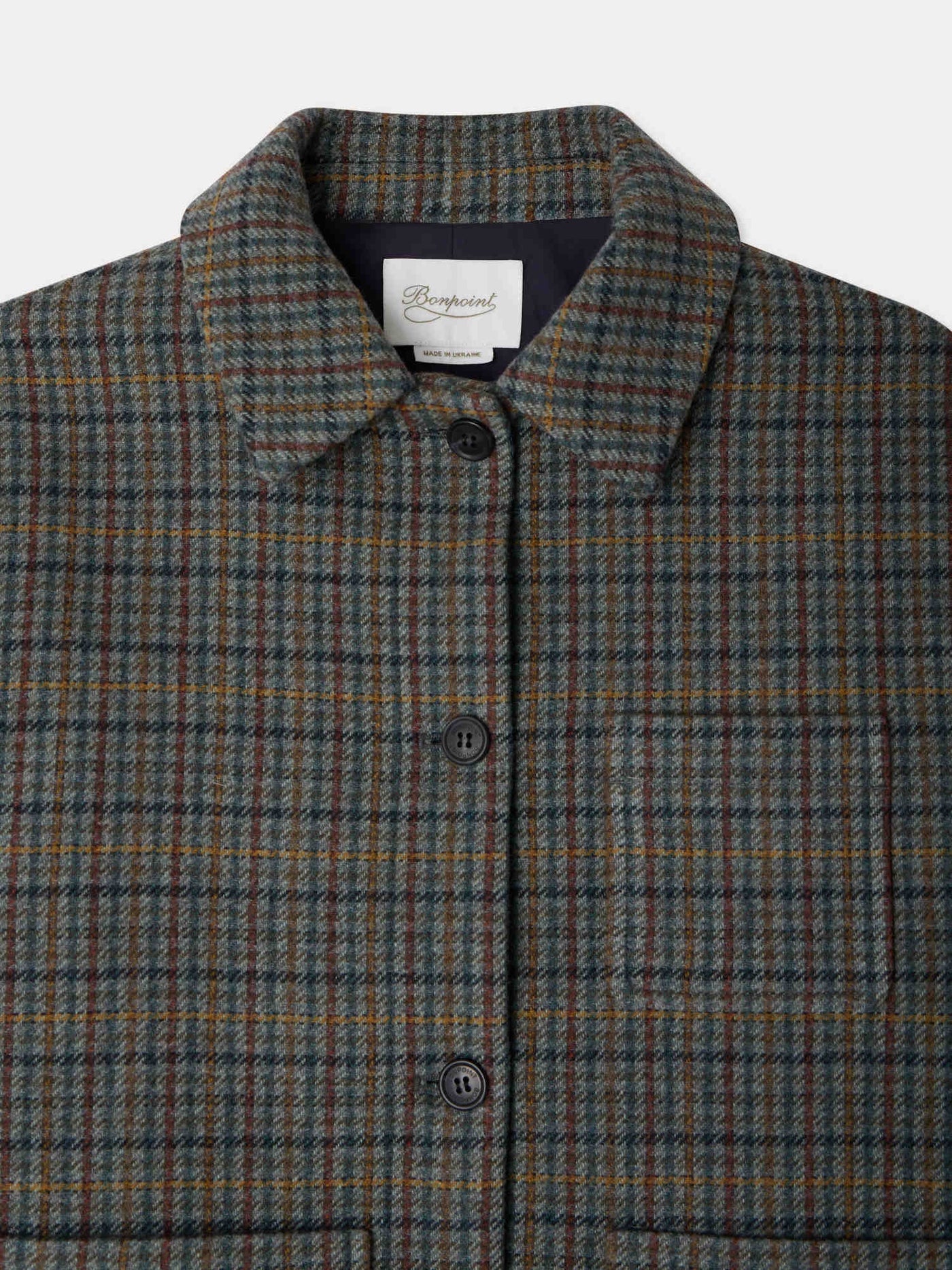 Jocket checked jacket in woollen cloth