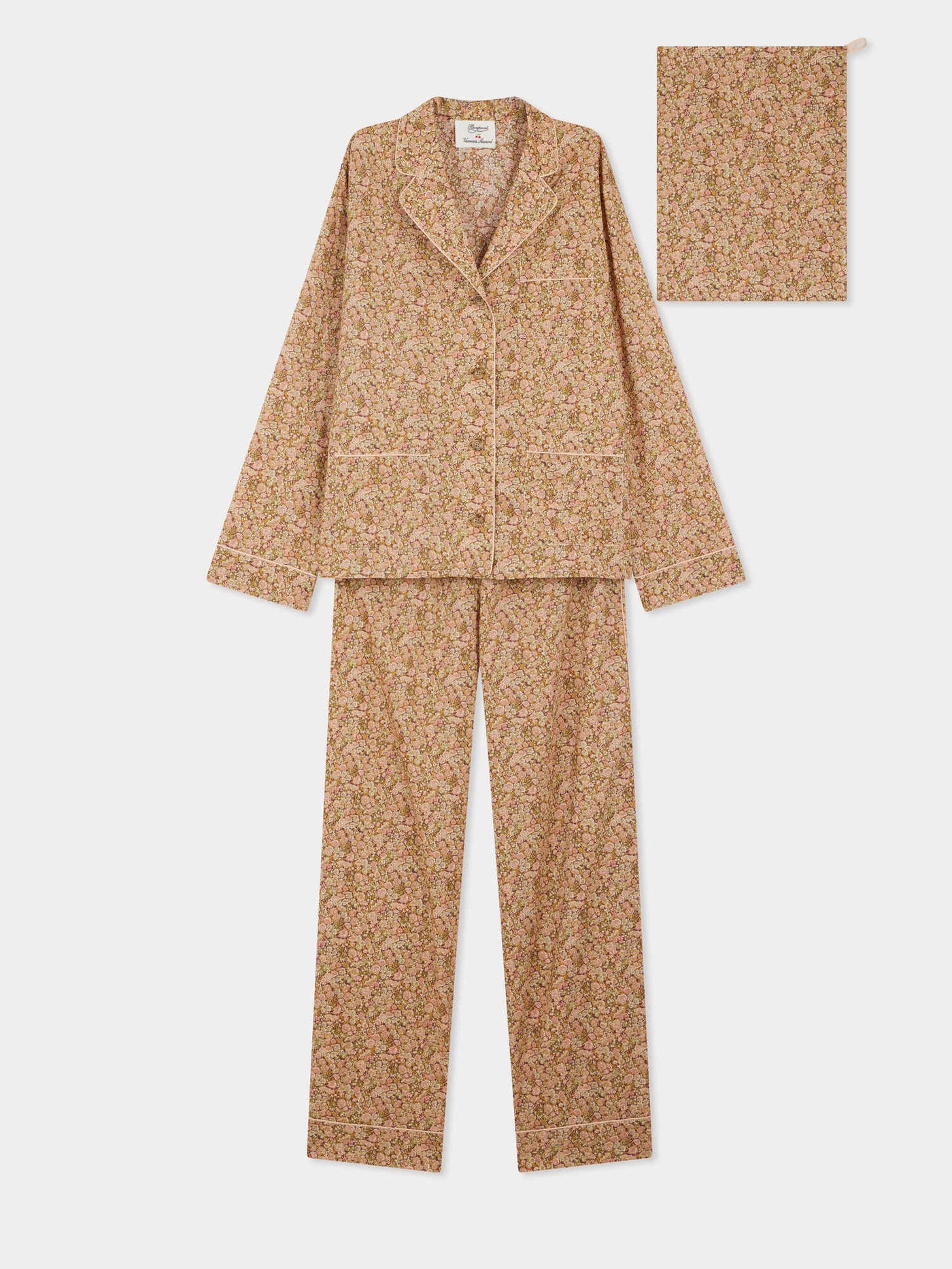Blessed two-piece pajamas in Liberty fabric in organic cotton