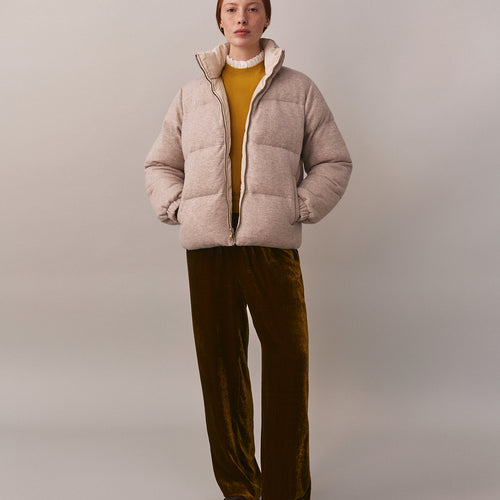 Joliesse reversible down jacket with pockets