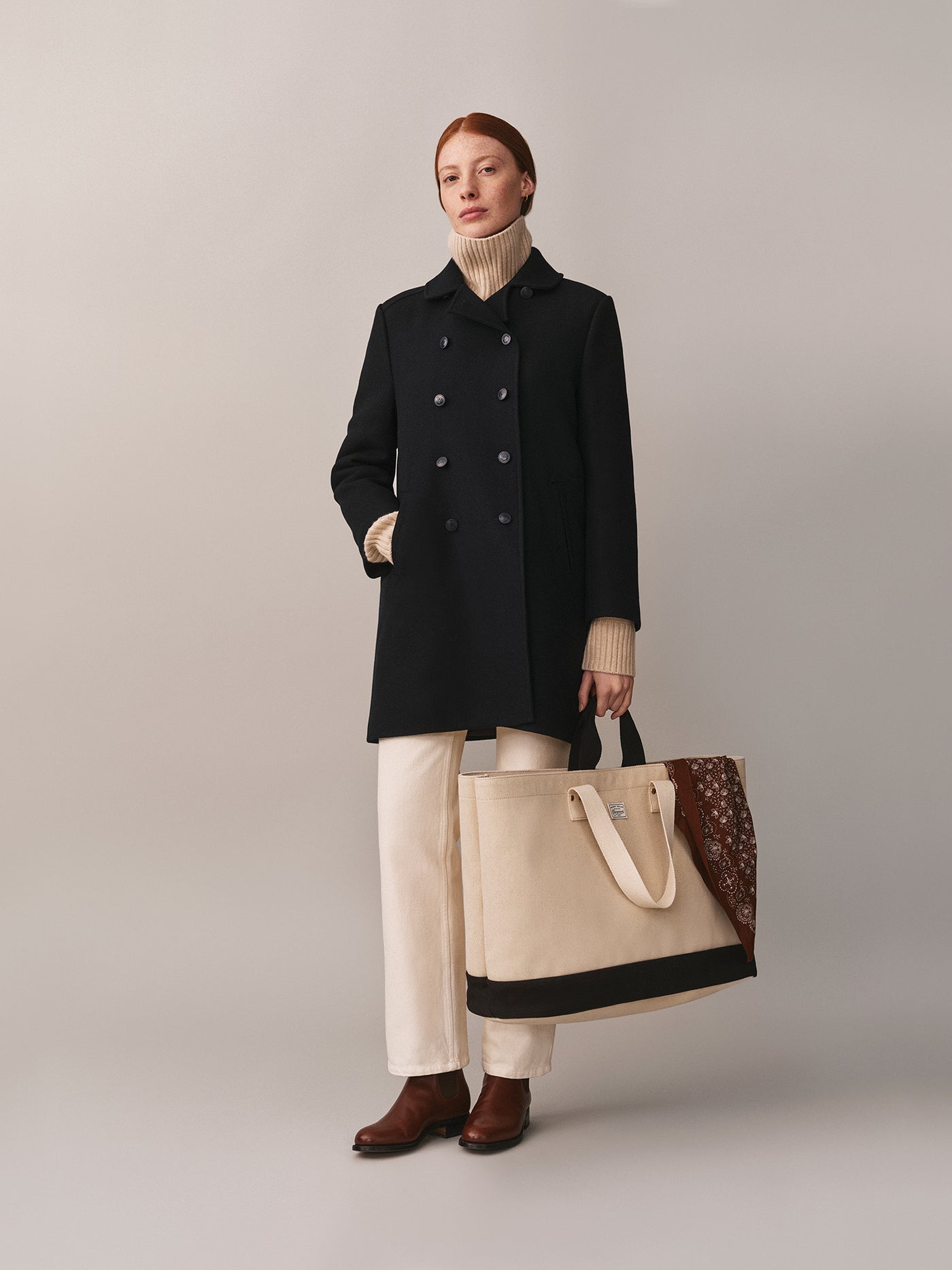 Jounia coat in recycled wool